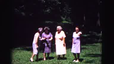 Galena Illinois USA (1967): A Old Women Giving Pose For Picture Clicking Somewhere