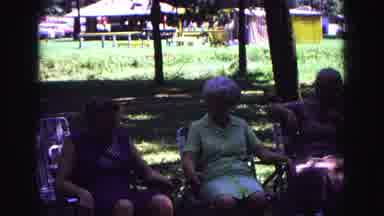 Galena Illinois USA (1967): People Relaxing At Park While Kids Play