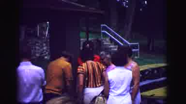 Galena Illinois USA (1967): A Scene Of A Group Of People Outside Talking Together