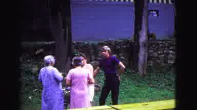 Galena Illinois USA (1967): A Couple Of People Enjoying Themselves As They Talk To