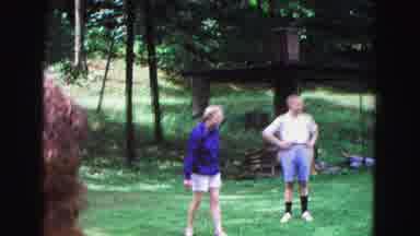 Galena Illinois USA (1967): Several People In Field Chatting And Throwing Frisbee