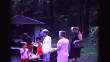Galena Illinois USA (1967): Adults And Children Talking In A Gathering In A Public