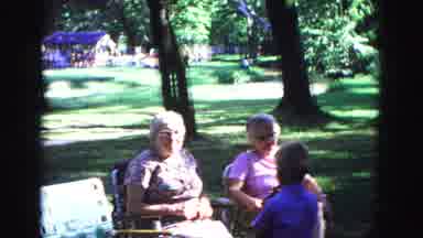 Galena Illinois USA (1967): Grandmothers Take The Grandson To The Park Near The