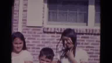 Lincoln Nebraska (1967): Family Of Kids Together Playing Around Happy