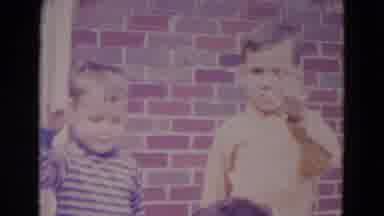 Lincoln Nebraska (1967): Happy Children Waving Shy Child Family Video Siblings