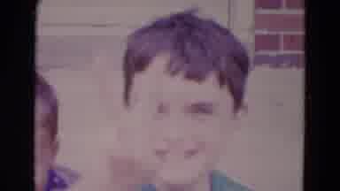 Lincoln Nebraska (1967): Two Little Kids Looking At Camera Doing A Peace Sign And