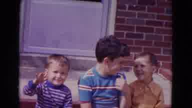 Lincoln Nebraska (1967): Three Kids Being Filmed Outside Of A House With One Of