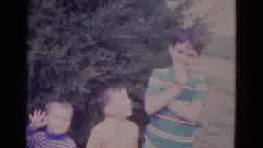 Lincoln Nebraska (1967): Three Brother Waving At Their Mom On Camera For Holiday