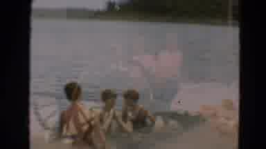 Minnesota US (1967): Two Faded Shots On Top Of Each Other One Of Women At A Cannon