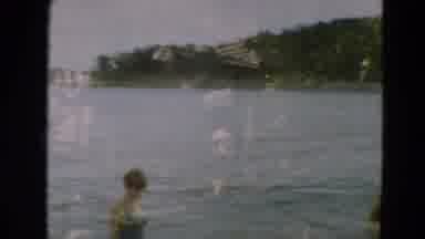 Minnesota US (1967): People Swimming In The Lake