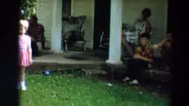 Minnesota USA (1967): Entire Family Sits Outside On The Porch And Talk To Each