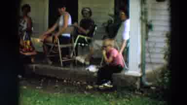 Minnesota USA (1967): Moment Of Relax In A Garden Of A House Where Are Presents A