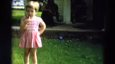 Minnesota USA (1967): Children On The Outside Of Their Residence Play With Great