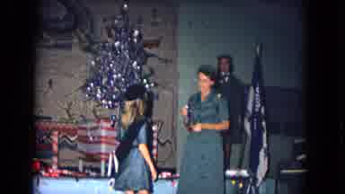 New Mexico USA (1967): Girl Guide Given Award At Christmas Time