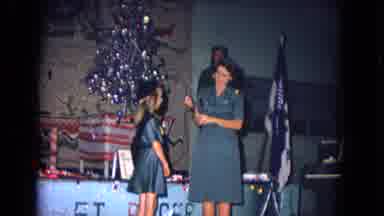 New Mexico USA (1967): Young Girl Scout In Uniform On Stage Being Awarded A Badge