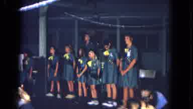 New Mexico USA (1967): Girl Scouts Meeting Celebrating Something