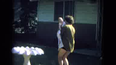 New Mexico USA (1967): Mother Holding Baby While Standing Barefoot In The Front