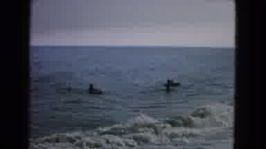 New Mexico USA (1967): Children At Beach Front And Man On The Beach In A Shirt