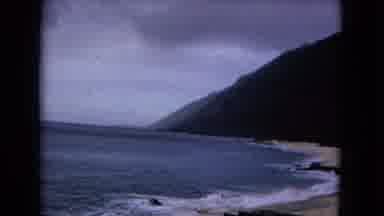 New Mexico USA (1967): Shore Front Footage At The Beach With A Steep Incline Of