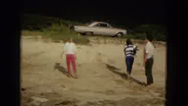 New Mexico USA (1967): A View Of A Family Spending Time At The Beach