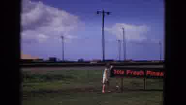 New Mexico USA (1967): Panoramic Of A Field With Children Playing Near A Road