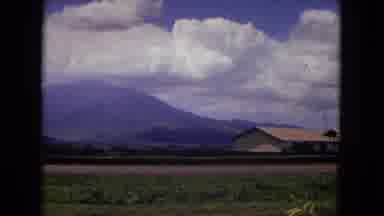 New Mexico USA (1967): Beautiful White Clouds And Blue Sky With A House And Pretty