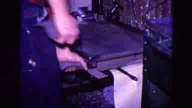 Trenton New Jersey (1967): Woman Wets And Presses Paper In Some Kind Of Printing