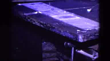 Trenton New Jersey (1967): Worker Using A Automatic Wooden Cutting Machine With No