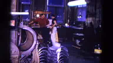 Trenton New Jersey (1967): The Two Persons Are Standing And Talking In The Dining
