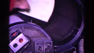 TRENTON NEW JERSEY-1967: Man Places Sheet Of Paper Into Cylindrical Printing Press