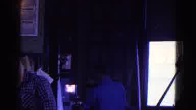 Trenton New Jersey (1967): Powerlines Factory Workers Old Footage Two Men Blue