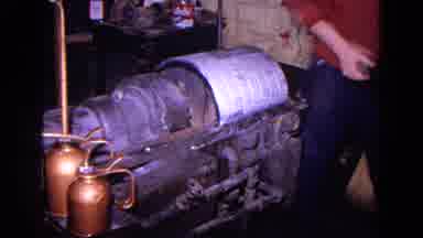 Trenton New Jersey (1967): A Person Who Passes A Linen On A Machine