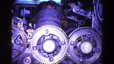 Trenton New Jersey (1967): A Man With Glasses Is Working On A Machine With A Lot