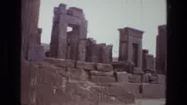 Iran (1972): Historic Camera Footage Of Ancient Ruins Set In A Barren Landscape