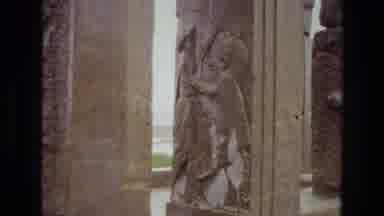 Iran (1972): Outside Taking A Video Or The Pillars In The Beautiful Environment