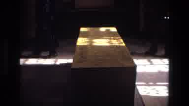 Iran (1972): A Stone Tomb Sits Inside Of An Arabesque Building With Writing Carved