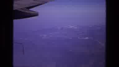 IRAN-1972: A View From An Airplane Window Showing Wing And Water And Land