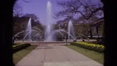Iran (1972): Huge Water Fountain Sits In The Middle Of A Beautiful Courtyard