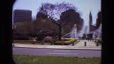 Iran (1972): Large Fountain In The Center Of A Park In A Medium Sized Metropolis