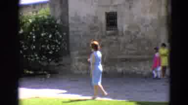Branson Missouri USA (1968): An Old Lady Walking Through A Garden And Also Other