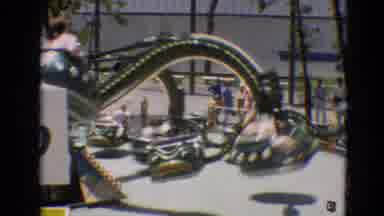 Branson Missouri USA (1968): Vintage Footage Of A Fairground Ride Moving Up And