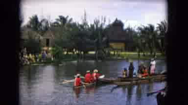 Honolulu Hawaii (1968): People Kayaking On A Body Of Water