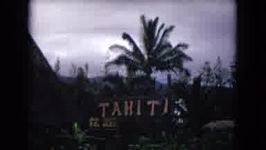 Honolulu Hawaii (1968): Beautiful Tahiti Resort Hut Surrounding Tall Palm Trees
