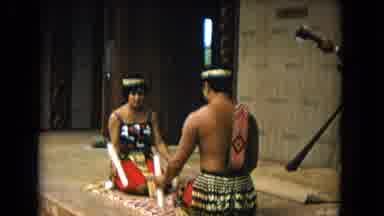 Honolulu Hawaii (1968): A Man And A Woman Banging White Sticks