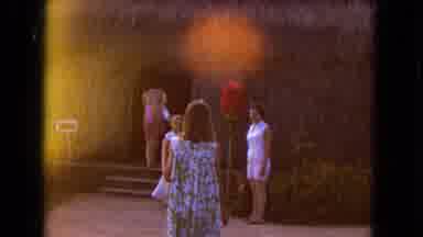 Honolulu Hawaii (1968): Lady Going In Hut Like Building To Attend A Party