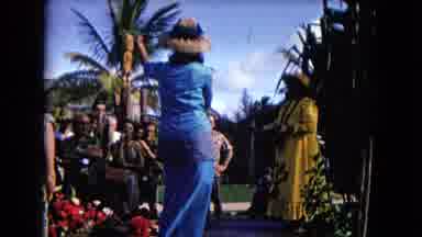 Honolulu Hawaii (1968): Tourist Watch Woman In Blue Dress Dance The Hula On Stage
