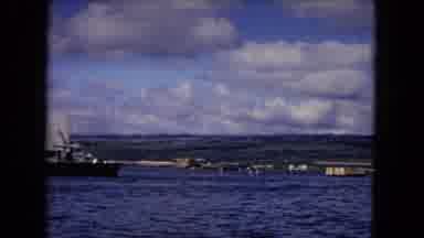 Honolulu Hawaii (1968): Us Battleships Roaming The Open Blue Sea Near Land