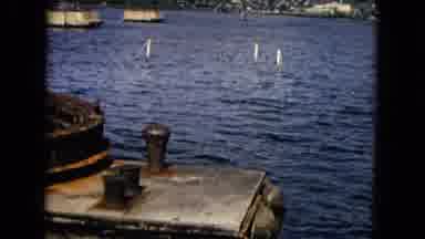 Honolulu Hawaii (1968): The Large Vessel In The Ocean Looks Unusable Due To The