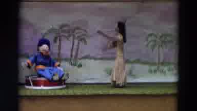 Lahaina Maui Hawaii (1968): Two Puppet Characters A Seated Male And A Standing