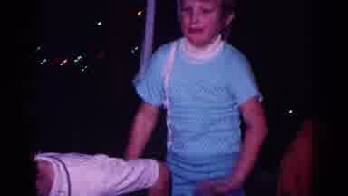 Minnesota USA (1968): Little Bobby Eager To Pen Presents He Proceeds To Push Tommy